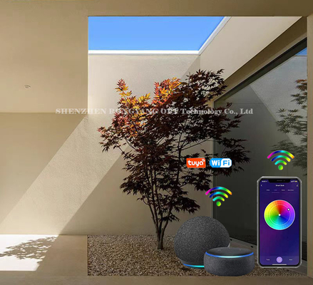 Painel de clarabóia de led artificial interno arquitetônico para galeria de museu