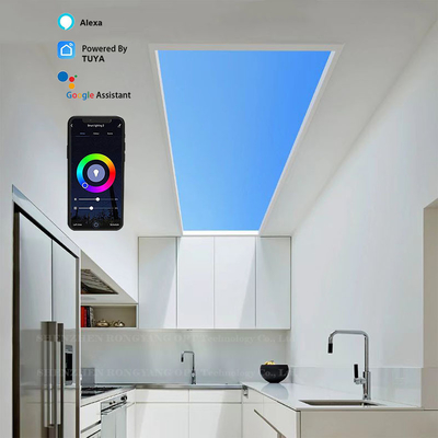 comprar Clarabóia LED artificial natural 60x60 100W CCT 6500K controle de voz Fabricação em linha