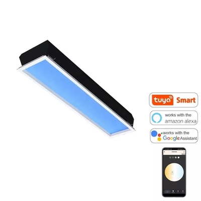 comprar Clarabóia LED Montagem em Superfície Teto 120x30 110V CCT Azul Céu Cor Fabricação em linha