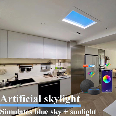 comprar Dimmable Tuya Smart Wifi conduziu o falso que falsificado a claraboia almofada a luz solar artificial circadiano Fabricação em linha