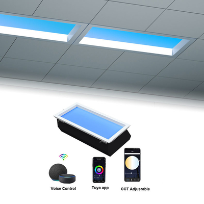 Janela falsa, luz solar real: Painel de clarabóia LED inteligente - Luz que aumenta o humor para espaços sem janelas