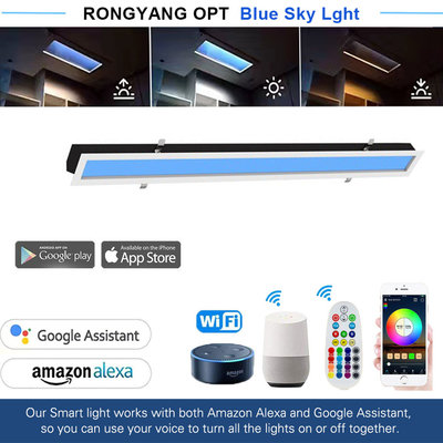 Smart 40W Sky Ceiling Light Realistic Daylight Remote/APP Controlado Global Voltage