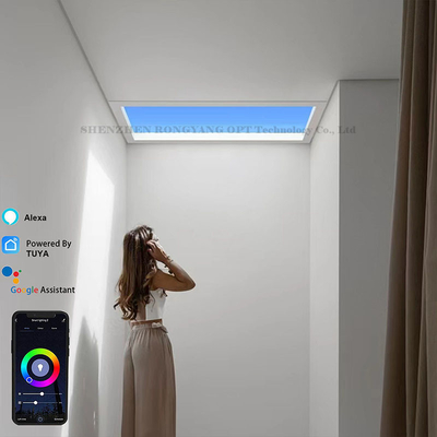 CRI 90 50W painéis de clarabóia artificial, 2700K-6500K luz do sol falsa