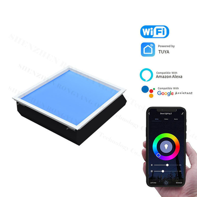 Controlos remotos de painel LED de clarabóia artificial e sem piscar de luz azul