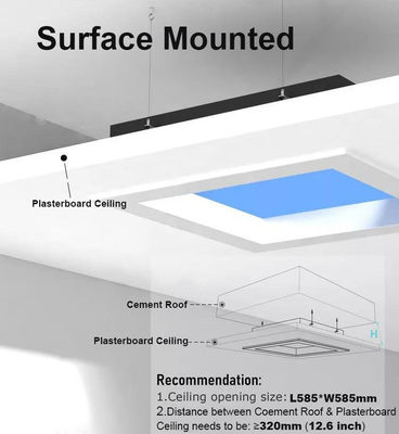 Lâmpada noturna de painel plano de 75W para aplicações versáteis CCT 2100K-7500K