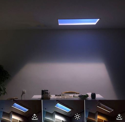 Painel de luz solar artificial ultrafino liga de alumínio 120x60 110V vertical