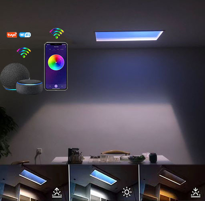 CRI 90 6000lm painel de luz solar artificial 110VAC ritmo circadiano para escritório