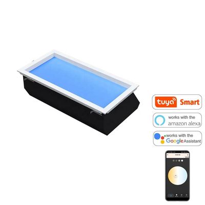 Luz de teto LED azul céu sem cintilação CCT 7800K Prático
