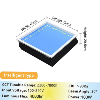 50W luz solar LED artificial longa vida útil 50000 horas para iluminação de economia de energia