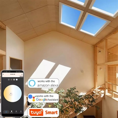 Lâmpada de teto de clarabóia controlada por WiFi e Bluetooth com altura de reserva de teto