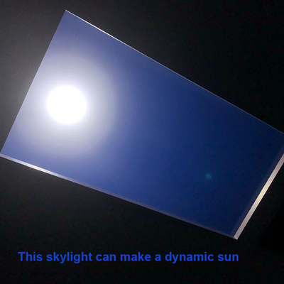 Painel de luz solar artificial multicena 7800K com controle remoto de janela falsa