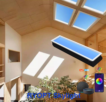 Controle remoto incluído Painel LED de clarabóia LED artificial com 95 RA alto padrão CRI