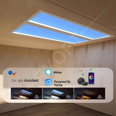 Tuya Wi-Fi Control LED Skylight Panel 2100-7000K Temperatura de cor 6000LM Fluxo luminoso