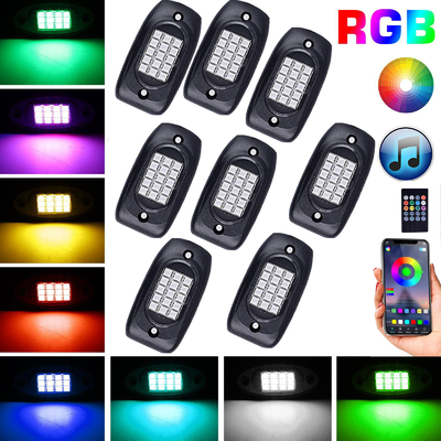 Luzes de rock leves sem fio com controle remoto multicena