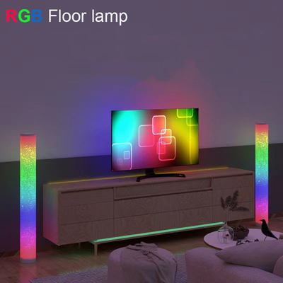 Controle de aplicativo de lâmpada de chão de canto RGB regulável ‎44,5x14x14CM
