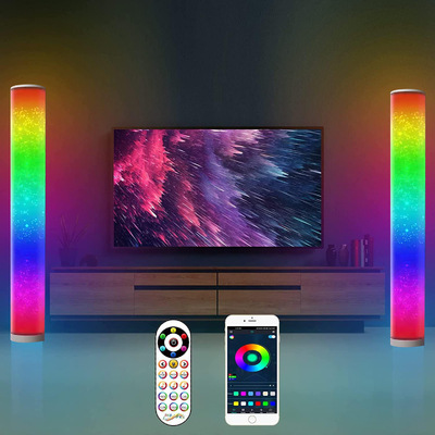 Lâmpada de piso de canto RGB de 16 milhões de cores que muda de cor Smart WiFi Alexa Tuya Control