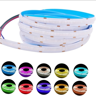 Tira de LED Digital 630LED/M PCB RGB COB 12V 15W Largura 10mm Durável