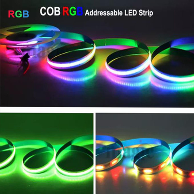Luzes de tira LED práticas que mudam de cor, tira RGB endereçável regulável