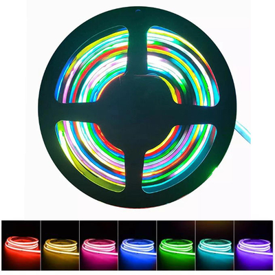 Fita LED RGB COB flexível ao ar livre 12V 24V IP67 CCT regulável Cortável