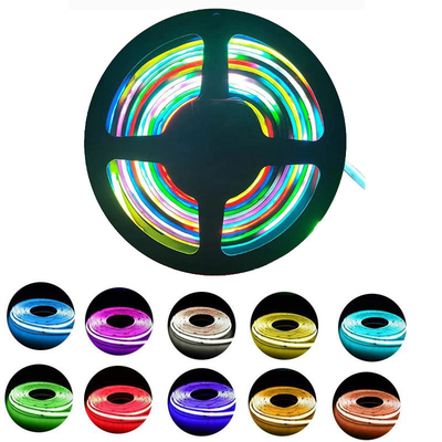 Luz de fundo de TV inteligente RGB COB LED tira luz 12V à prova d'água