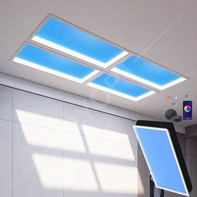 luz de painel do teto do diodo emissor de luz 200w - claraboia artificial da luz do sol da nuvem azul