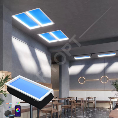Luz diurna artificial antirreflexo 2000LM, painel de teto LED 30x60 céu e nuvem