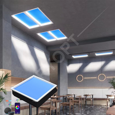 Painel LED multiuso de efeito de céu de 60x60 cm, sem luz solar artificial cintilante