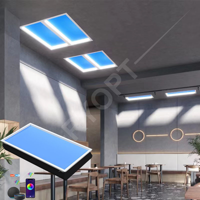 Painel de luz do dia artificial prático de 200 W 120 x 60 RGB montado embutida