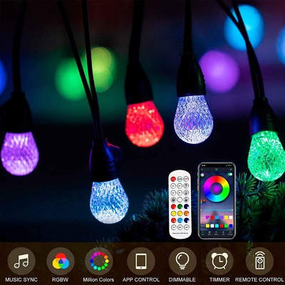 Luz Infravermelha RGB de Natal DC 5V 48 pés controle remoto para festa