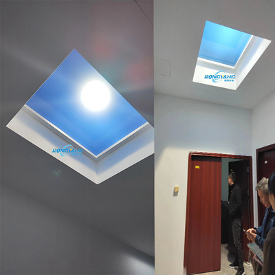 Painel de luz solar artificial de liga de alumínio com fonte de luz LED para iluminação personalizada
