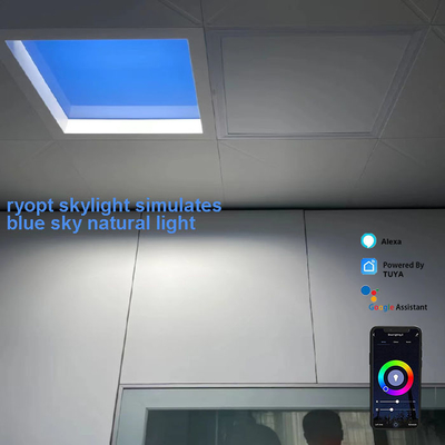 Controle natural liso de superfície de Tuya da luz solar das luzes de painel do diodo emissor de luz da montagem 100W