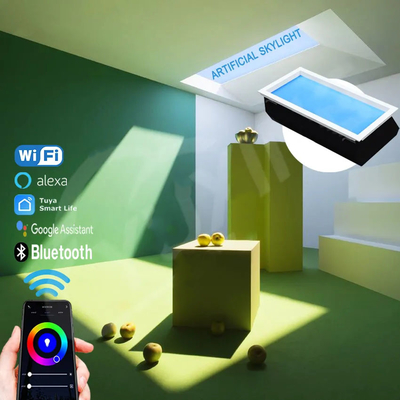 150W LED Fake Skylight com controle remoto Sem luz azul piscando Fácil instalação