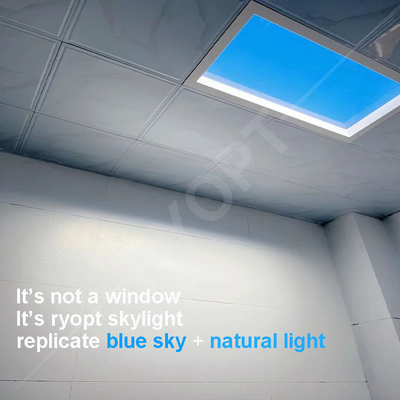 Painel de clarabóia LED de brilho ajustável Temperatura de cor 2100-7500K Painel com instalação fácil e longa vida útil