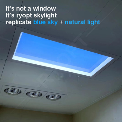 o quadrado 2x2 magro conduziu a luz de céu azul artificial Dali da luz do dia do painel de teto 220V do céu 1V-10V