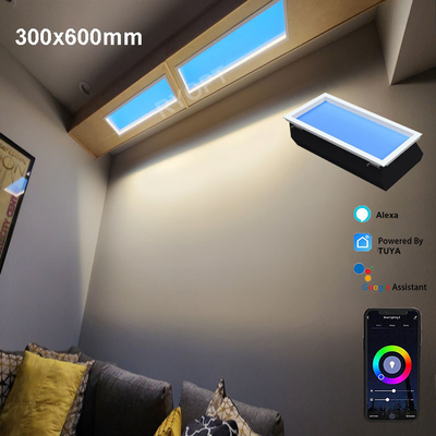 Painel LED comercial de clarabóia artificial de liga de alumínio para consumo de energia ao ar livre 300W