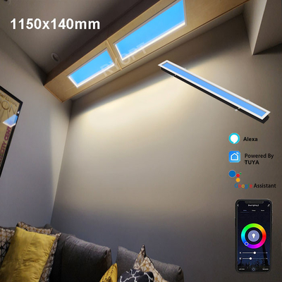 3.6A Painel LED atual de clarabóia artificial com Tuya WiFi BT Control Painel LED falso de clarabóia