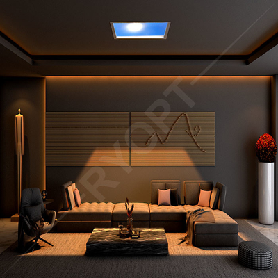 Lâmpada de céu azul artificial Smart Tuya Natural Bright Ceiling LED Skylight Panel 350W