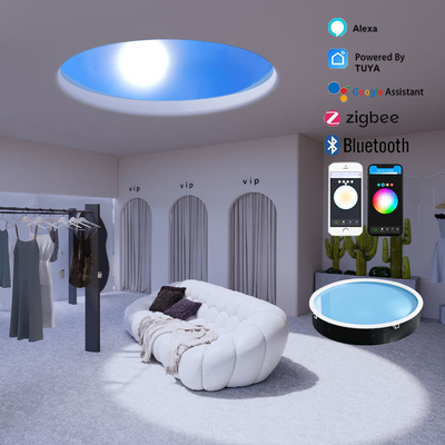 Painéis de clarabóia artificiais de 600 mm escurecíveis, painel LED de teto Simulando a luz solar