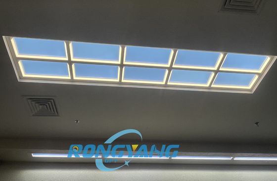 Luz de Janela Falsa com CRI Ra95 Elevado, Mudança Automática de Cor e Iluminação com Ritmo Circadiano