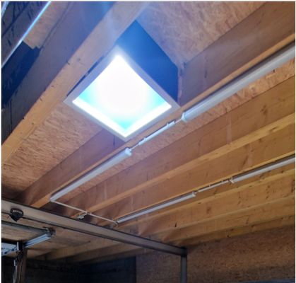 Painel de luz solar artificial com distância de projeção de 30M controlado por controle remoto e controle de -20C- 45C