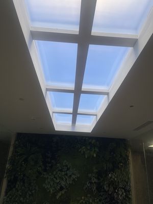 Fonte luminosa LED artificial incorporada para consumo de energia de 150 W e método de instalação incorporada