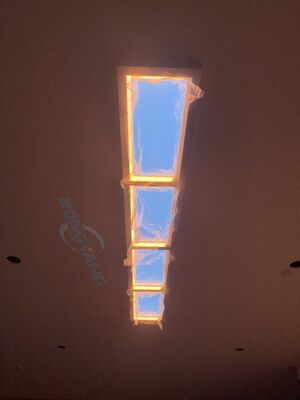 Claraboia Artificial de Montagem em Superfície com CRI >95 e Vida Útil de 50.000h para Iluminação Circadiana